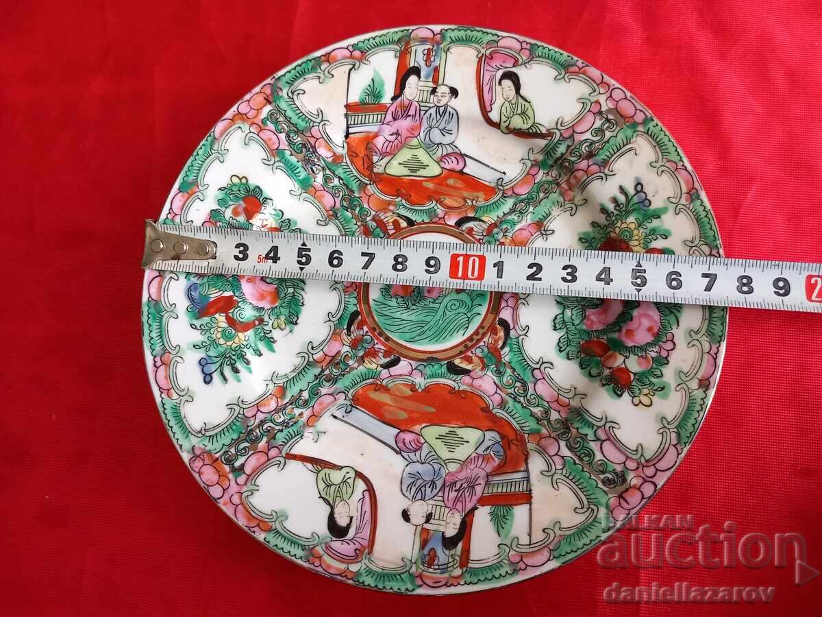 Farfurie chinezească veche Marcată, Family Rose - 6
