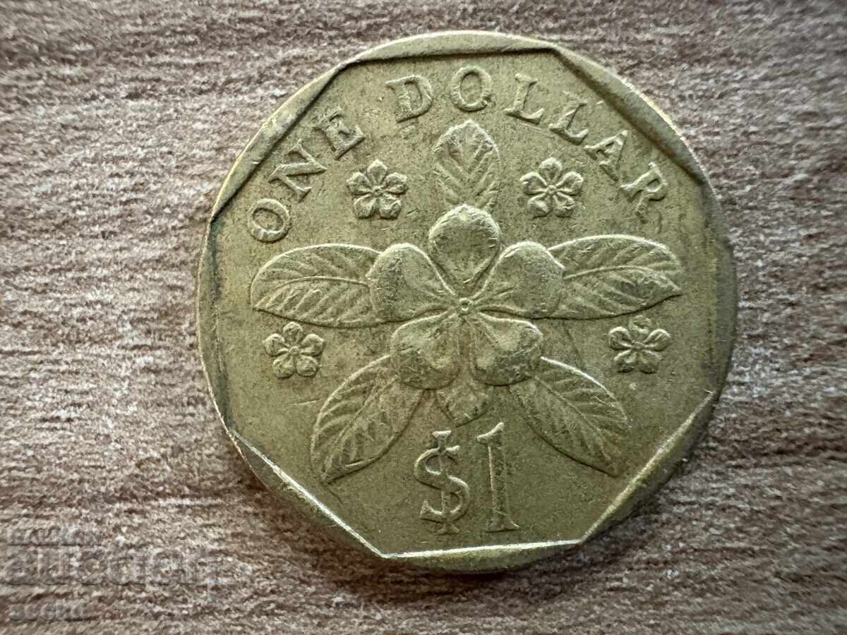 Σιγκαπούρη - 1 δολάριο (1989)