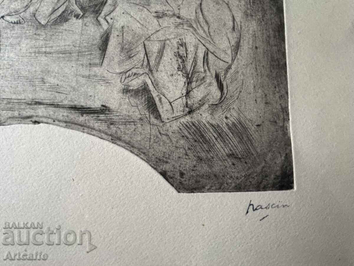 Ζουλ Πασκίν - αυθεντικό χαρακτικό ακουατίντα οφώρ 1927 - 5 Ζουλ Πασκίν - αυθεντικό χαρακτικό ακουατίντα οφώρ 1927 - 5