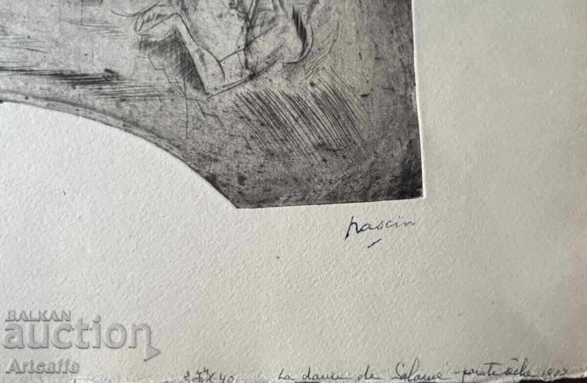 Ζουλ Πασκίν - αυθεντικό χαρακτικό ακουατίντα οφώρ 1927 - 6 Ζουλ Πασκίν - αυθεντικό χαρακτικό ακουατίντα οφώρ 1927 - 6