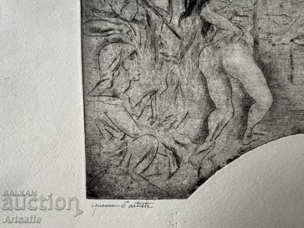 Ζουλ Πασκίν - αυθεντικό χαρακτικό ακουατίντα οφώρ 1927 - 7 Ζουλ Πασκίν - αυθεντικό χαρακτικό ακουατίντα οφώρ 1927 - 7