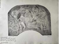 Ζουλ Πασκίν - αυθεντικό χαρακτικό ακουατίντα οφώρ 1927