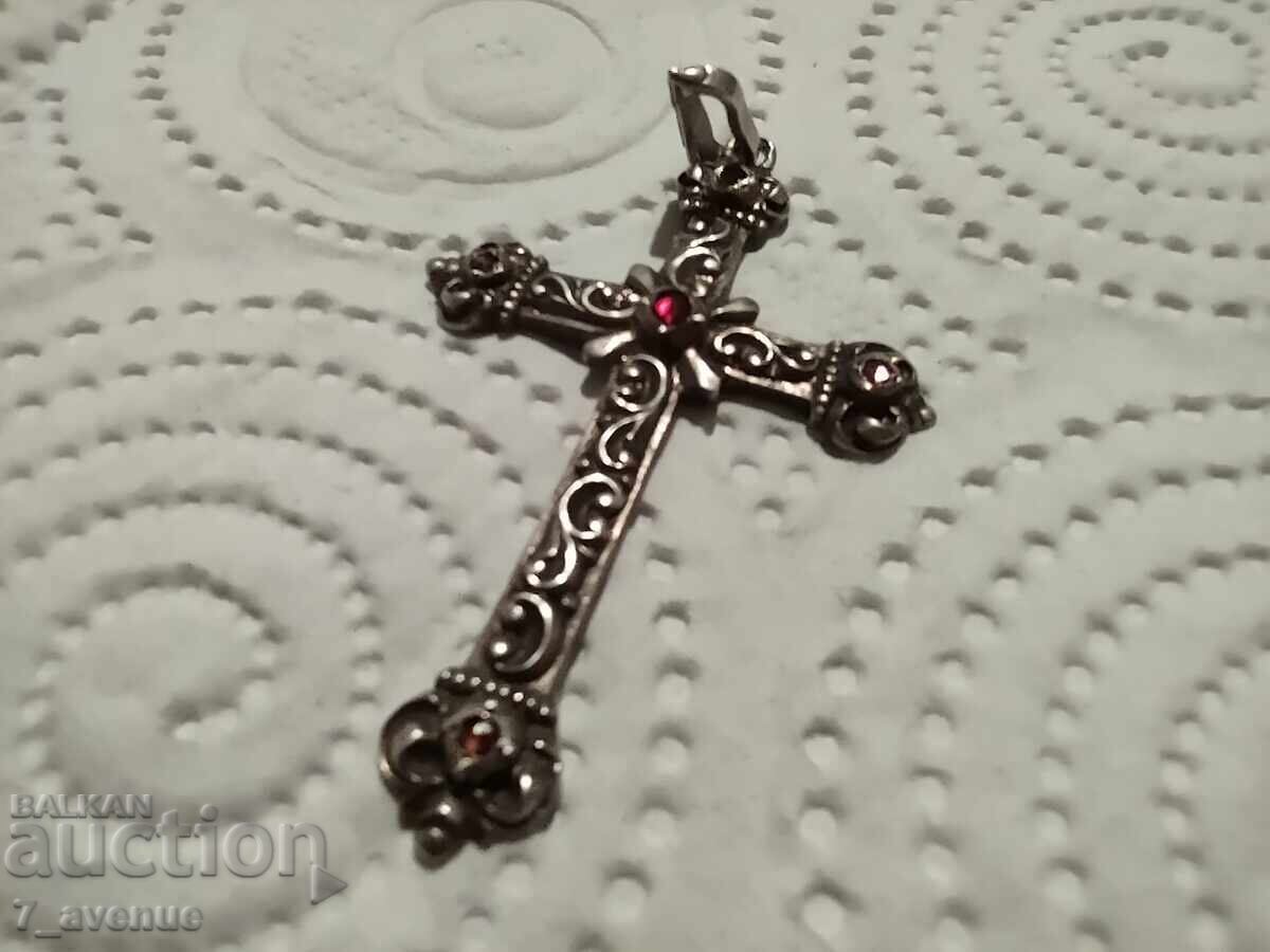 Μετάλλιο, ασημένιος σταυρός σφραγίδα πολύ κομψό 19.04.25 με τιμή 199.00 BGN | € 101.75 Μετάλλιο, ασημένιος σταυρός σφραγίδα πολύ κομψό 19.04.25 με τιμή 199.00 BGN | € 101.75