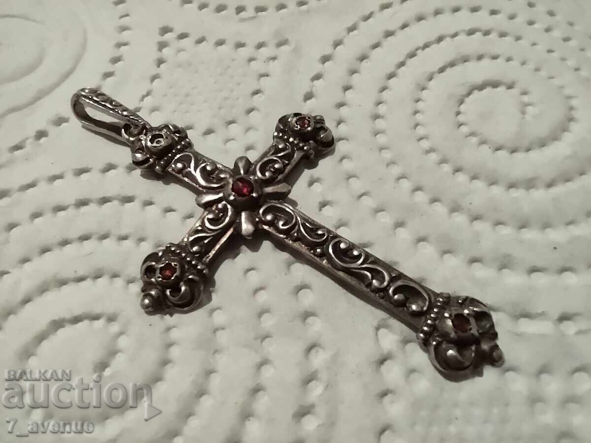 Μετάλλιο, ασημένιος σταυρός σφραγίδα πολύ κομψό 19.04.25 - 5 Μετάλλιο, ασημένιος σταυρός σφραγίδα πολύ κομψό 19.04.25 - 5