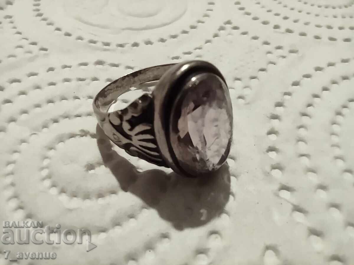 Silver ring, very old, silver hallmarks, 19.04.25 with price 99.00 BGN | € 50.62
