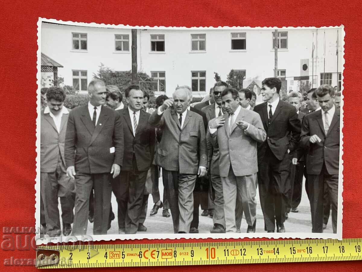 Παράδοση Τόdor Zhivkov Βάλκαν Σόποφ Πέκο Τάκοφ παλιά φωτογραφία