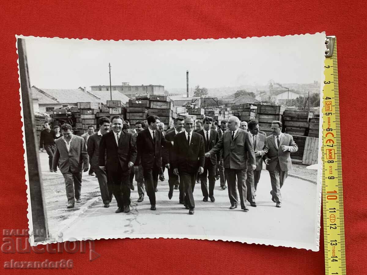 Παράδοση Τόdor Zhivkov Βάλκαν Σόποφ Πέκο Τάκοφ παλιά φωτογραφία