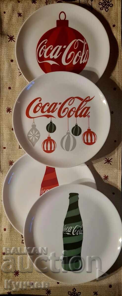 Κόκα-Κόλα, Coca-Cola, πιάτα, Χριστούγεννα, πορσελάνη