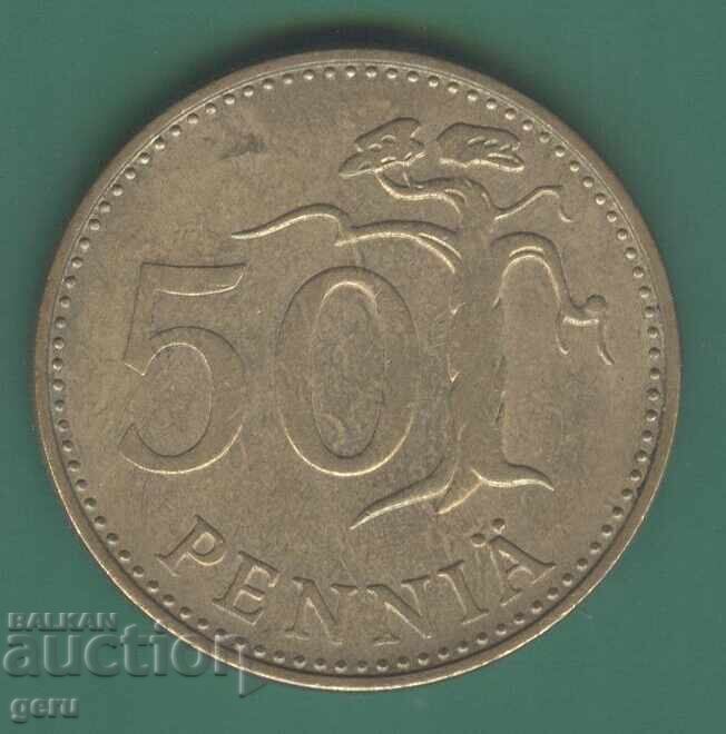 Finland 50 penniä 1980 jh4 Finland 50 penniä 1980 jh4
