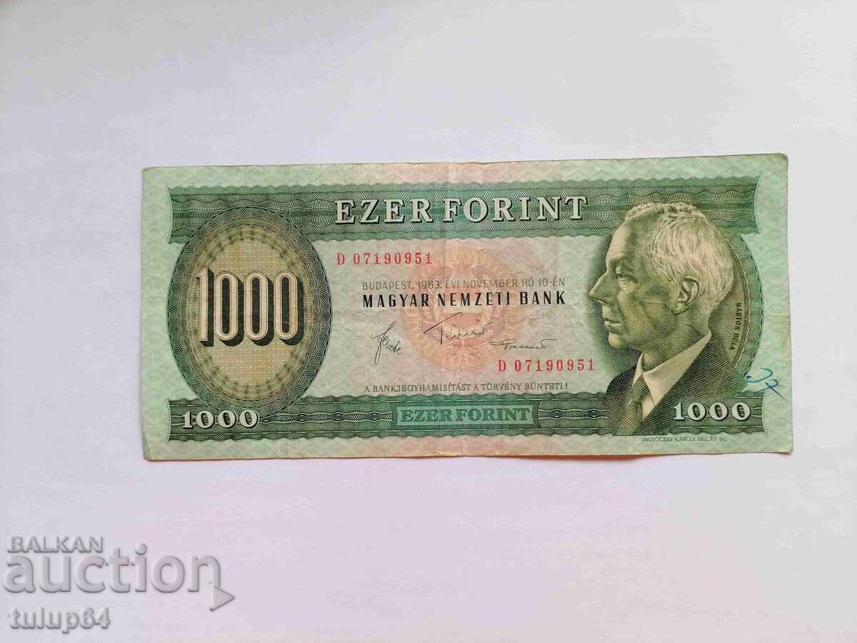 1000 форинта 1983 Унгария