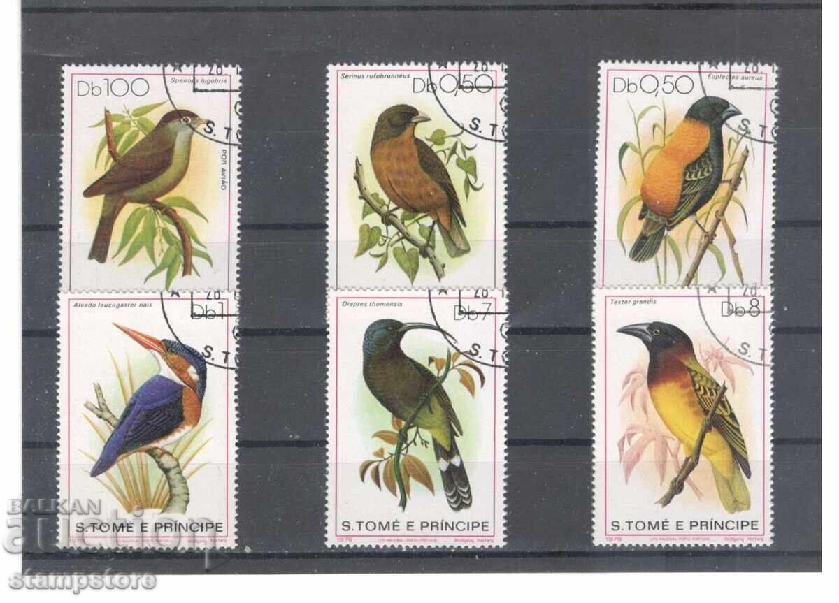 Сан Томе и Принсипи - Птици - клеймована Сан Томе и Принсипи - Птици - клеймована