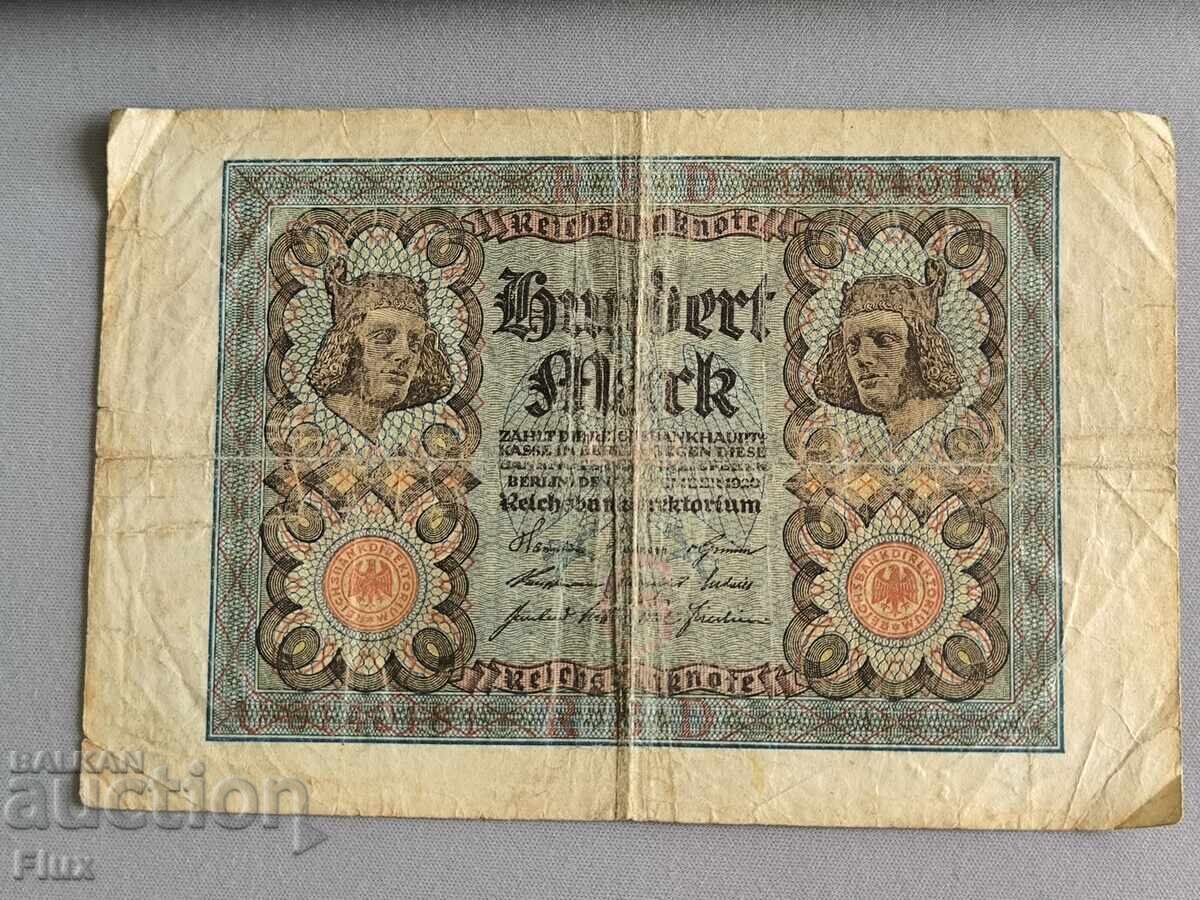 Райх банкнота - Германия - 100 марки | 1920г.