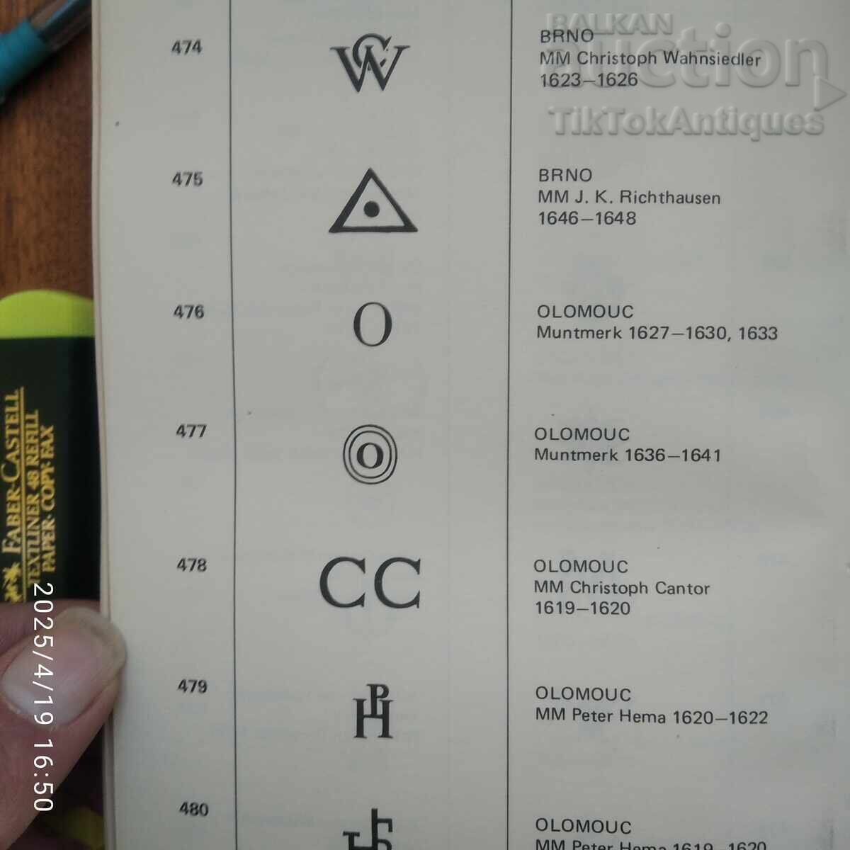 Auction  Coin Symbol Book