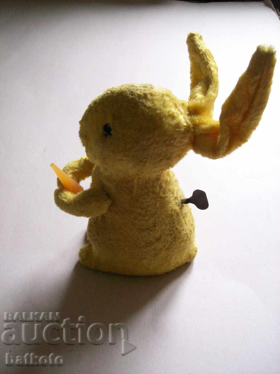 Auction  Old mechanical rabbit - walks, eats carrots and moves ears