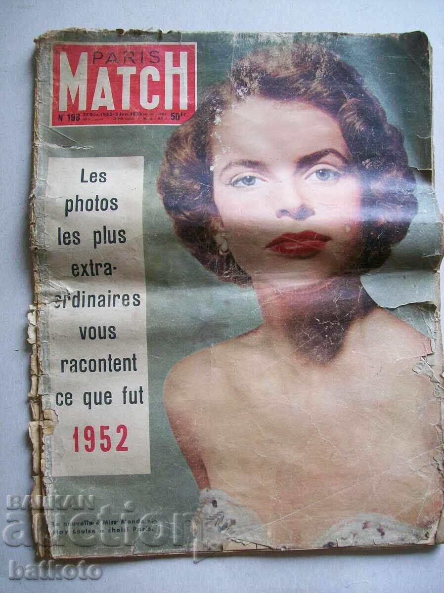Revistă franceză veche din 1952 Revistă franceză veche din 1952