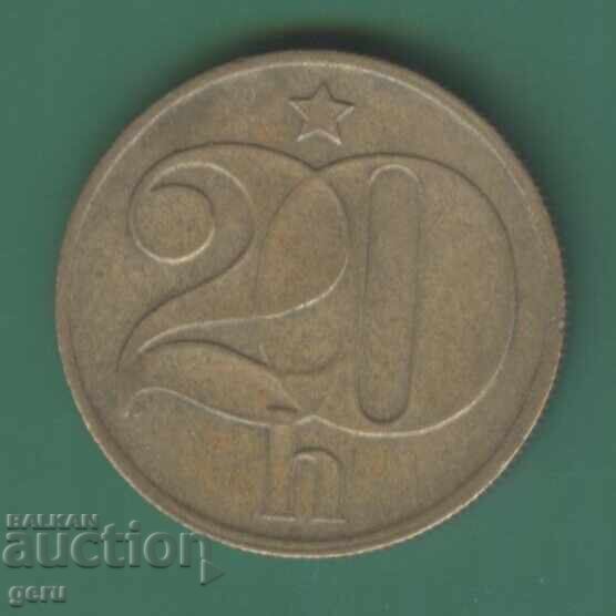 Czechoslovakia 20 Heller 1975 jj4 Czechoslovakia 20 Heller 1975 jj4