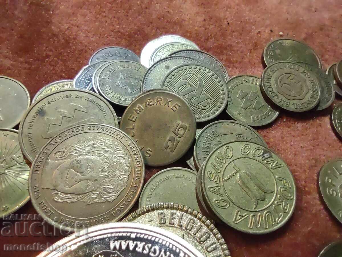 Auction  Lot of token-medals