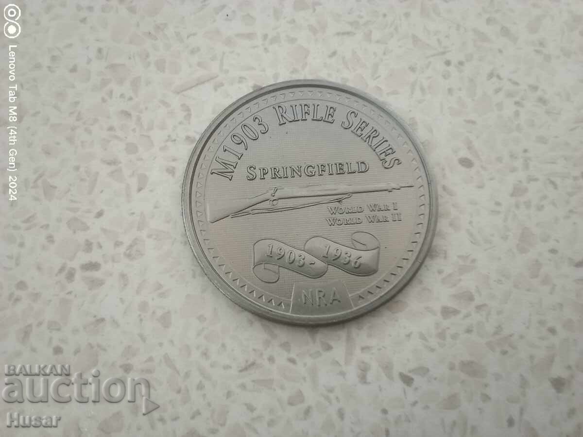 Аукцион Пушка СПРИНГФИЛД плакет