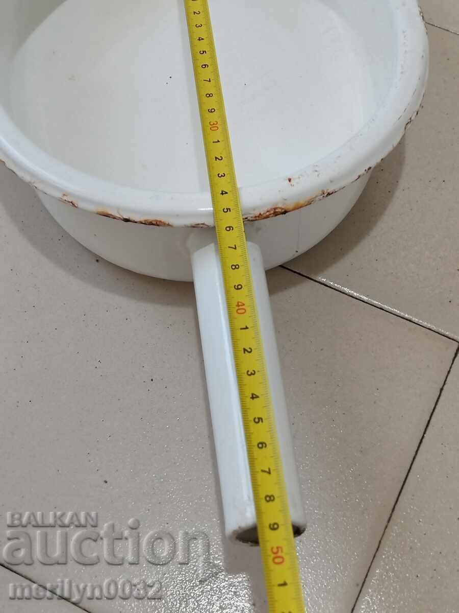 Old enameled base of sotsa, tzucal, tzucal, enamel - 6