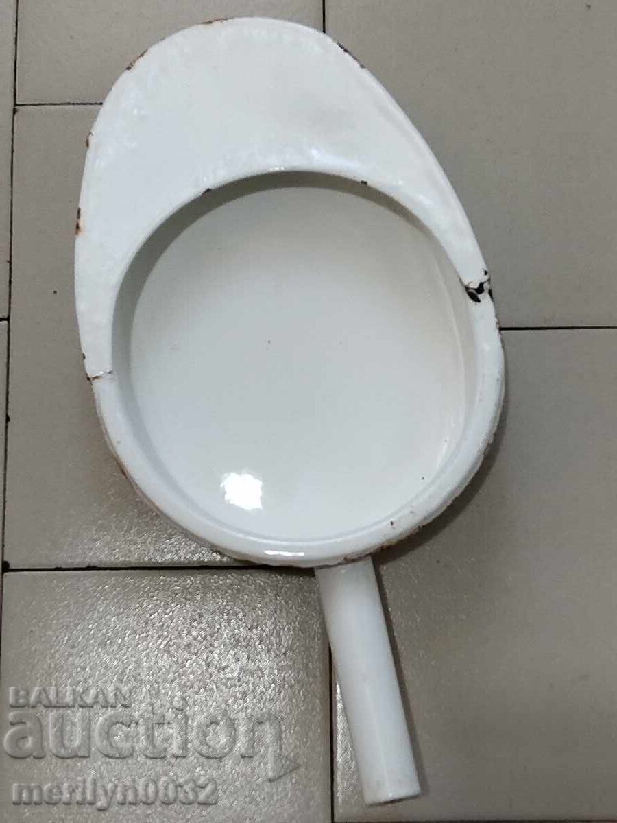 Old enameled base of sotsa, tzucal, tzucal, enamel