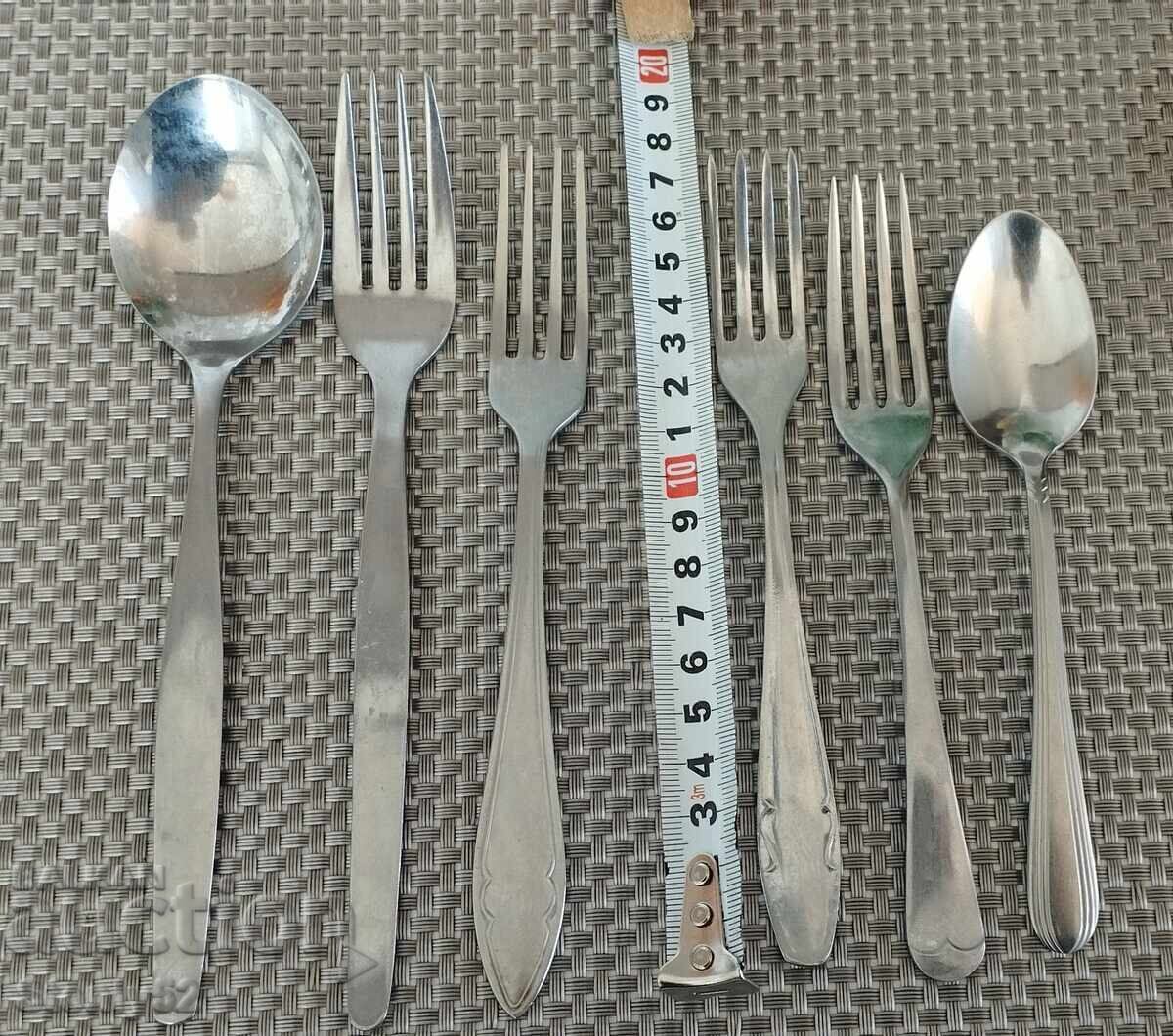 6 pcs. different cutlery