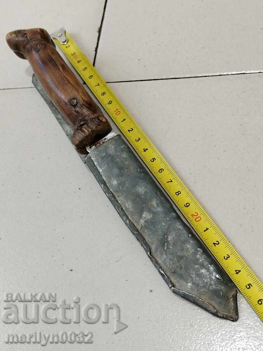 Bulgarian hunting knife with sheath and engraving with price 60.00 BGN | € 30.68