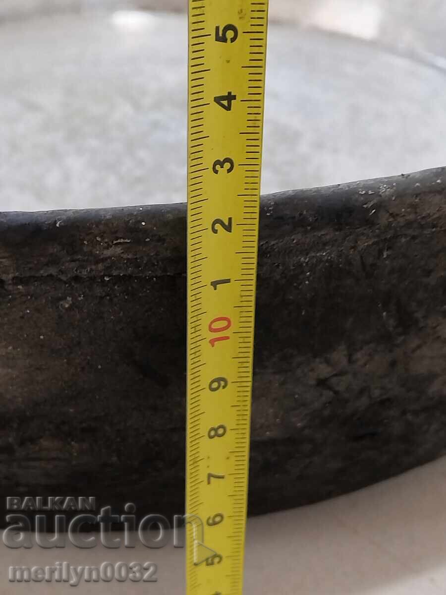 Copper tray, household vessel, copper, blue - 6