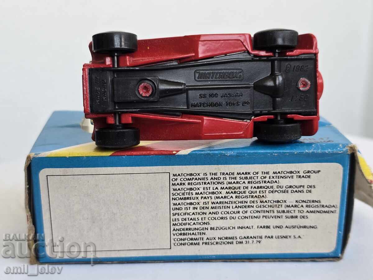 MATCHBOX MB 47 Jaguar SS 100 roșu - 6
