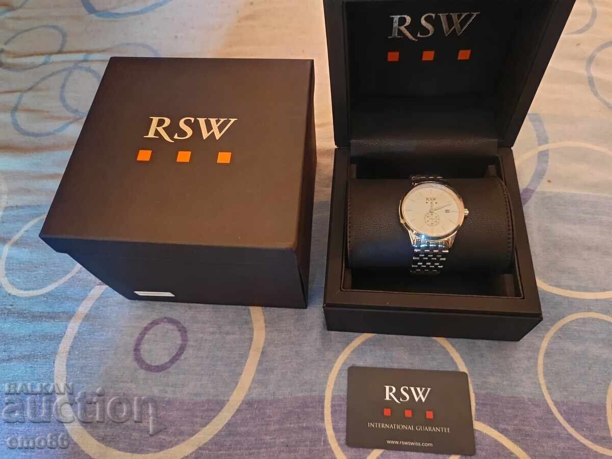 RSW RSWM106-SS-1 ελβετικό ανδρικό ρολόι quartz ΚΑΙΝΟΥΡΙΟ