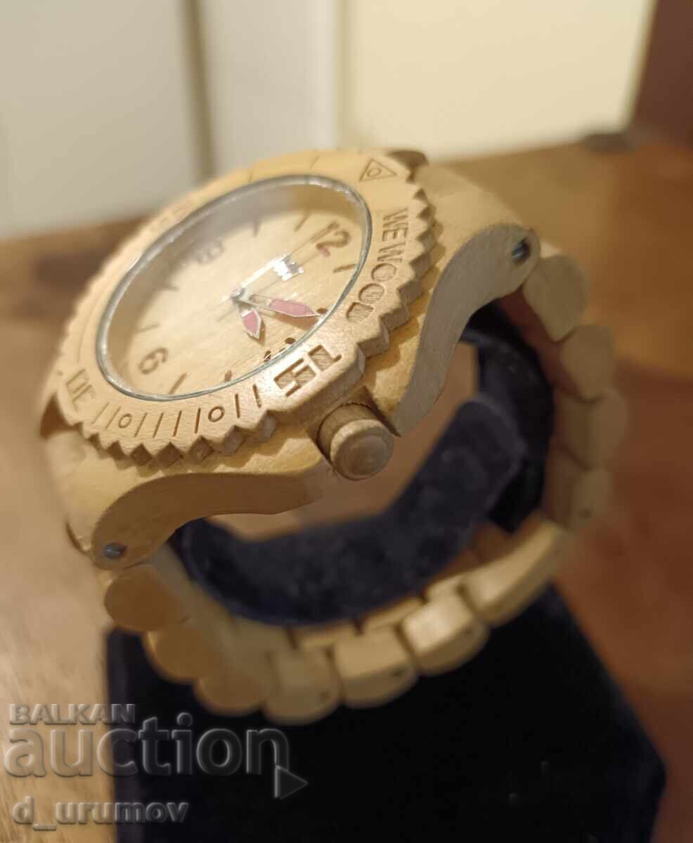 Δημοπρασία Αντίκα ξύλινο ρολόι WE WOOD E13-188