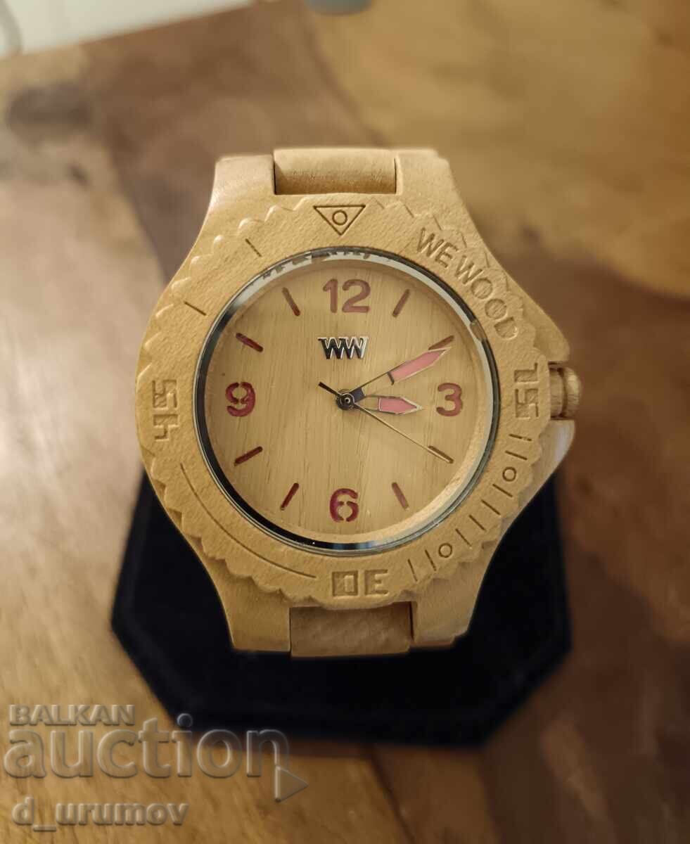 Αντίκα ξύλινο ρολόι WE WOOD E13-188