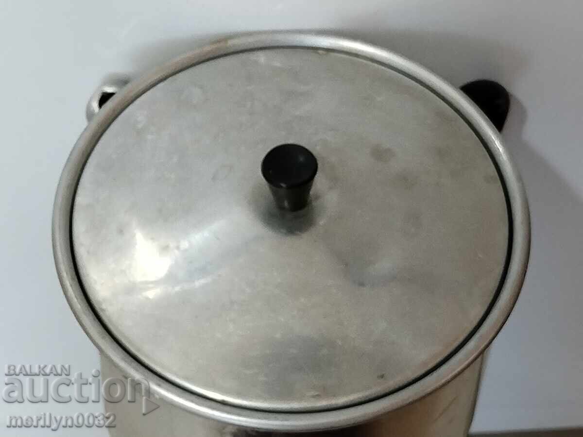 Cazan de lapte din aluminiu din perioada socialistă - 6