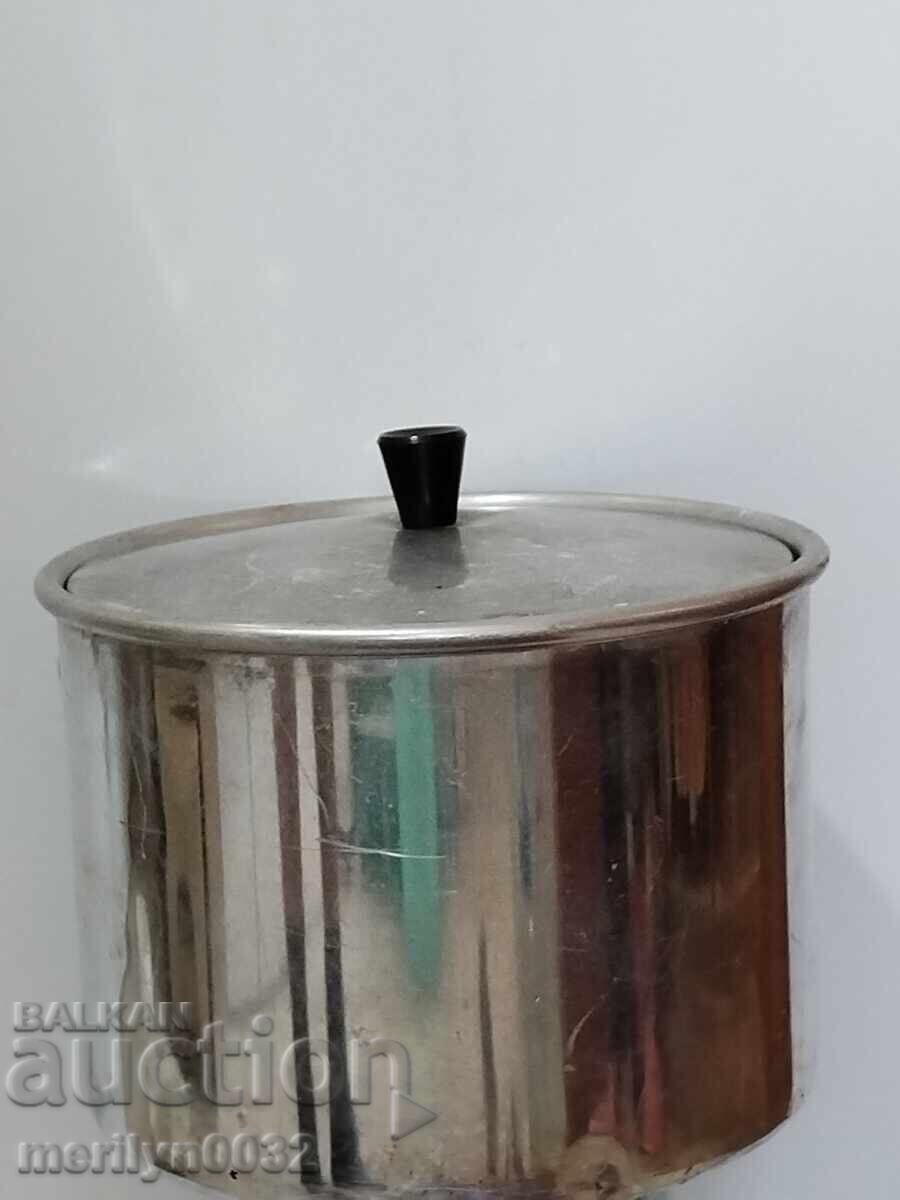 Cazan de lapte din aluminiu din perioada socialistă - 7