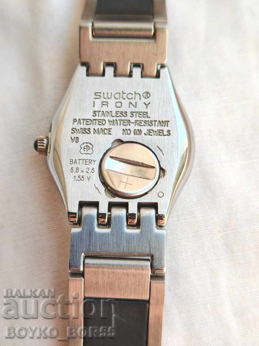 Ceas de lux elvețian de damă SWATCH AG 2001 cu preț 117.00 BGN | € 59.82 Ceas de lux elvețian de damă SWATCH AG 2001 cu preț 117.00 BGN | € 59.82