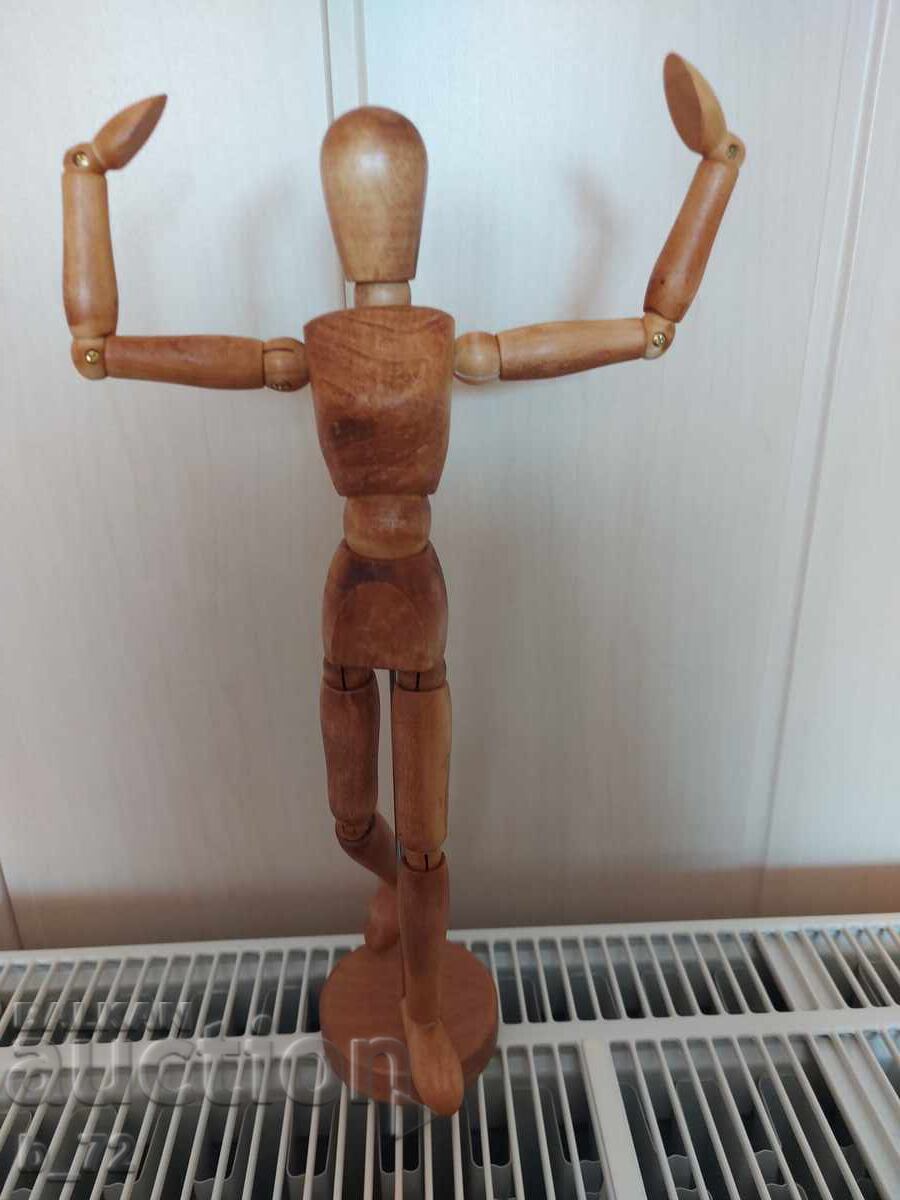 Figurină din lemn pentru desenat, flexibilă - 5 Figurină din lemn pentru desenat, flexibilă - 5