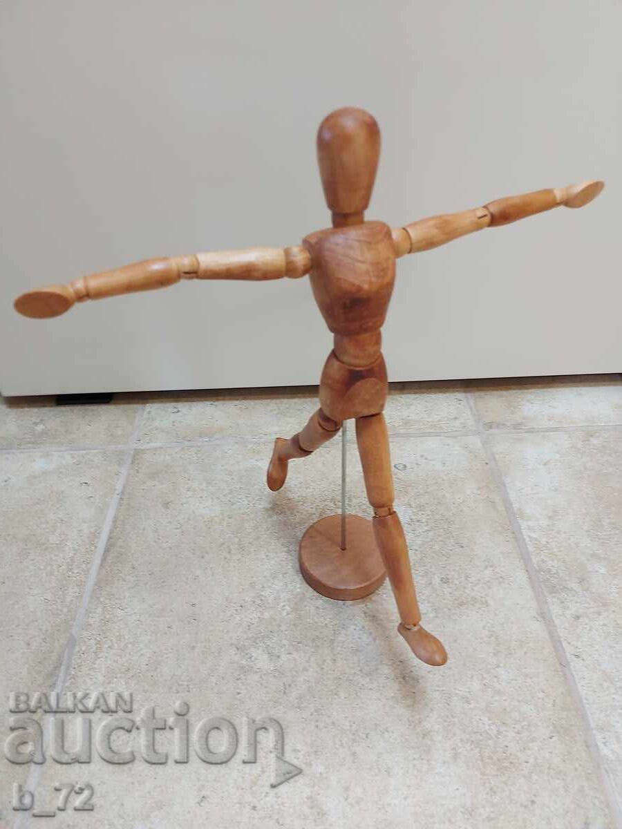 Figurină din lemn pentru desenat, flexibilă Figurină din lemn pentru desenat, flexibilă