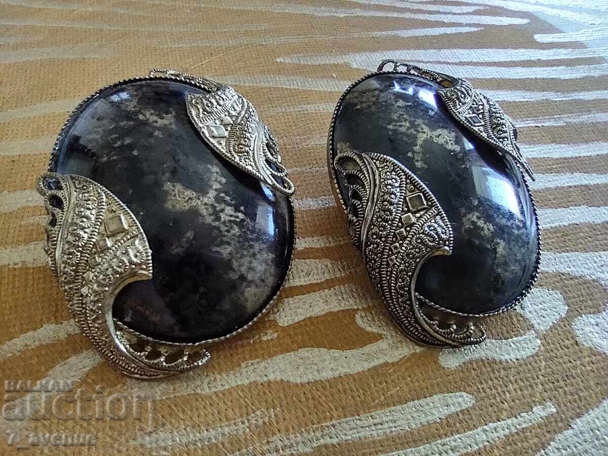 Earrings, large, clip-on 70s 20.04.25 - 5