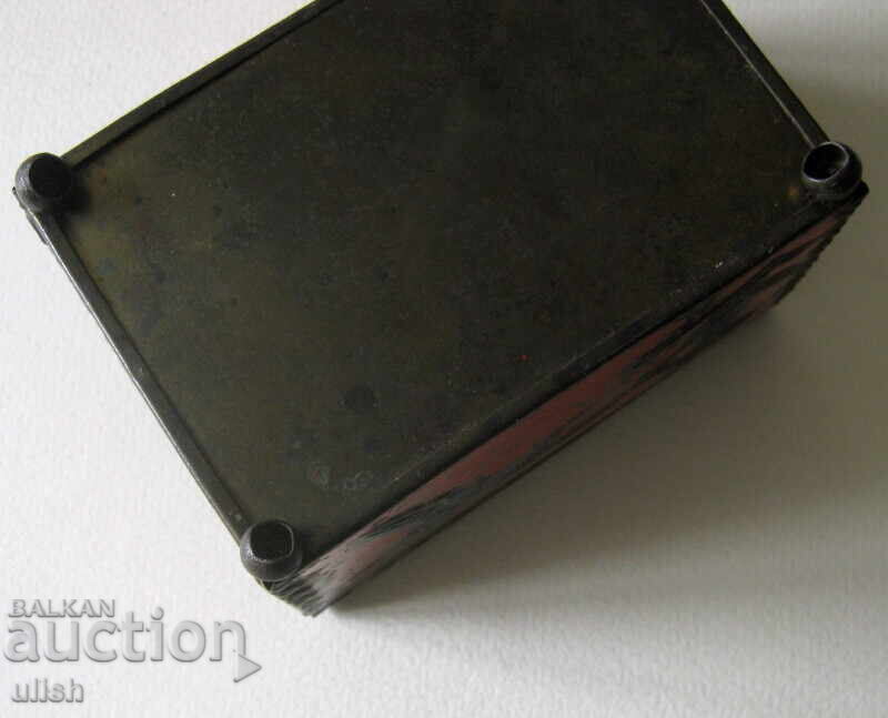 Стара антична тенекиена кутия птица арт щампа - 5