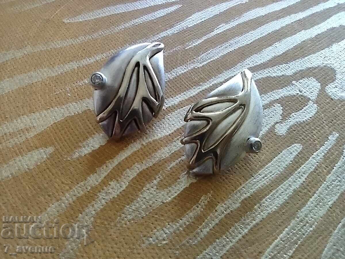 Licitație Cercei, argint, model de top, clips anii '70 20.04.25 Licitație Cercei, argint, model de top, clips anii '70 20.04.25