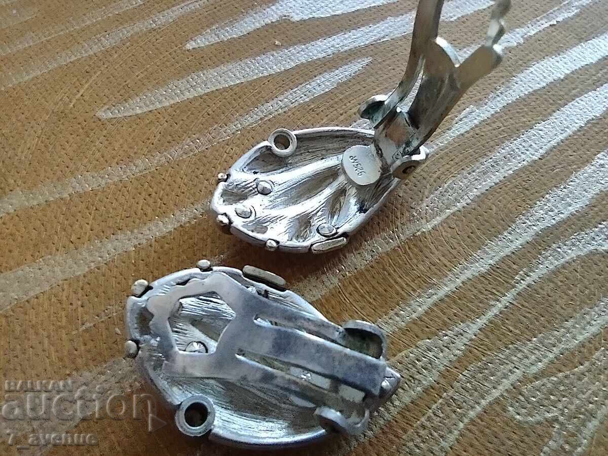 Livrarea Cercei, argint, model de top, clips anii '70 20.04.25 Livrarea Cercei, argint, model de top, clips anii '70 20.04.25