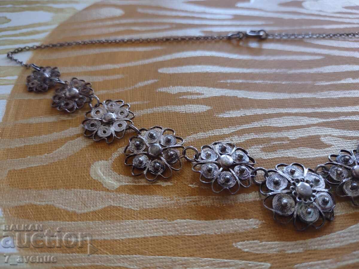 Auction  Silver necklace, very old, silver 20.04.25