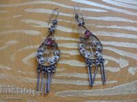 Cercei, argint, lungi cu pietre naturale 20.04.25