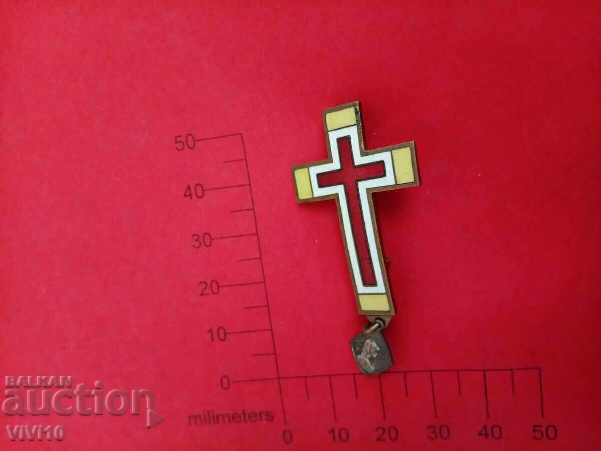 Старинна брошка емаил