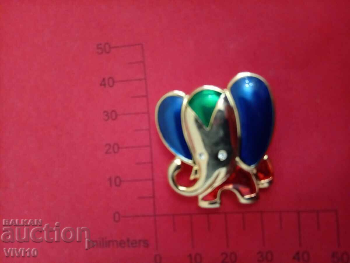 Antique Enamel Brooch