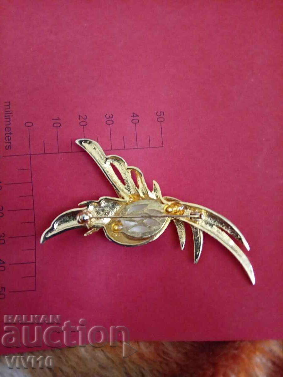 Antique enamel brooch, 10cm with price 40.00 BGN | € 20.45