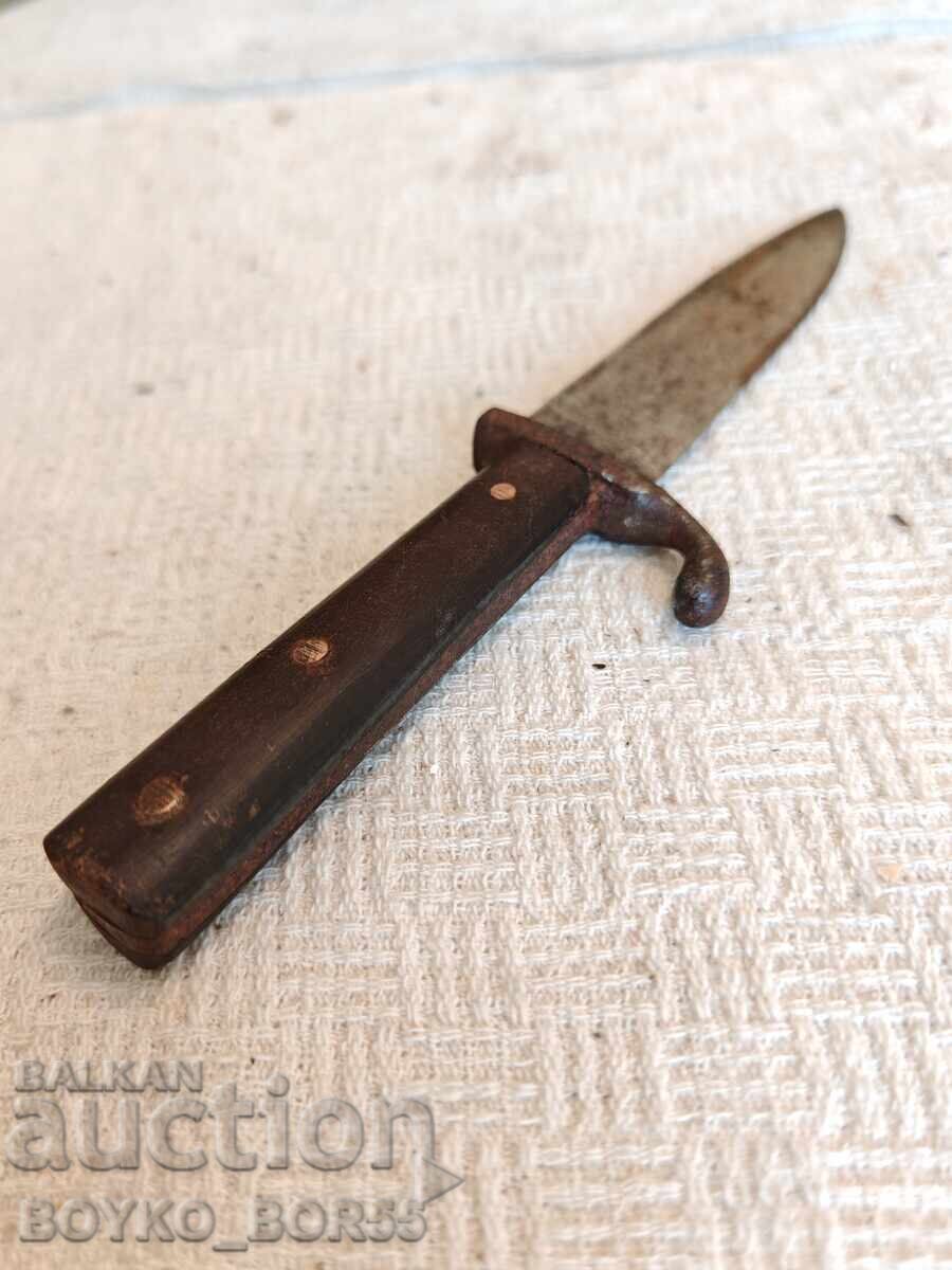 Доставка на Супер Рядък Оригинален Немски Боен Нож Щик WW II 21см Доставка на Супер Рядък Оригинален Немски Боен Нож Щик WW II 21см