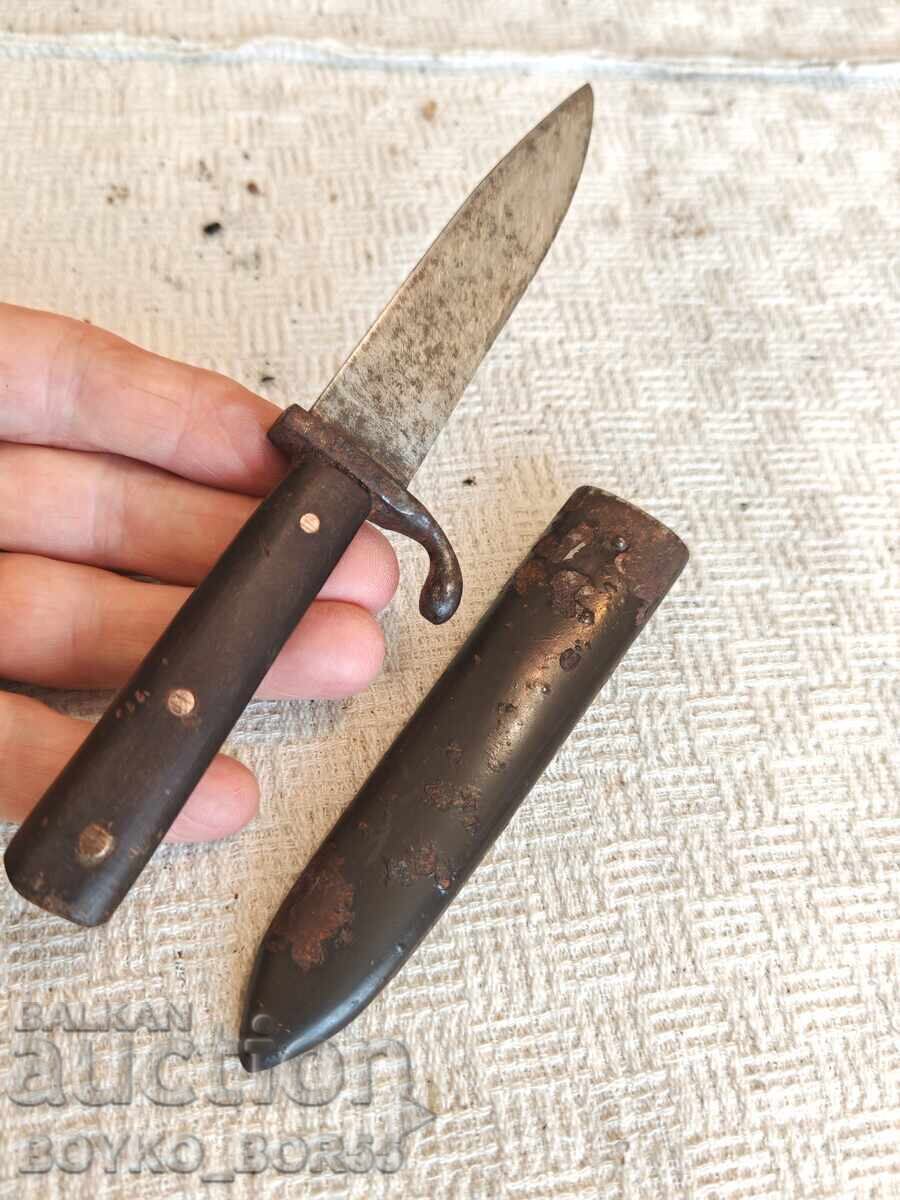 Супер Рядък Оригинален Немски Боен Нож Щик WW II 21см Супер Рядък Оригинален Немски Боен Нож Щик WW II 21см