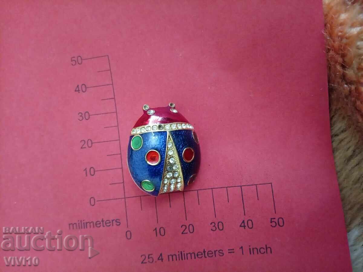 Antique Enamel Brooch