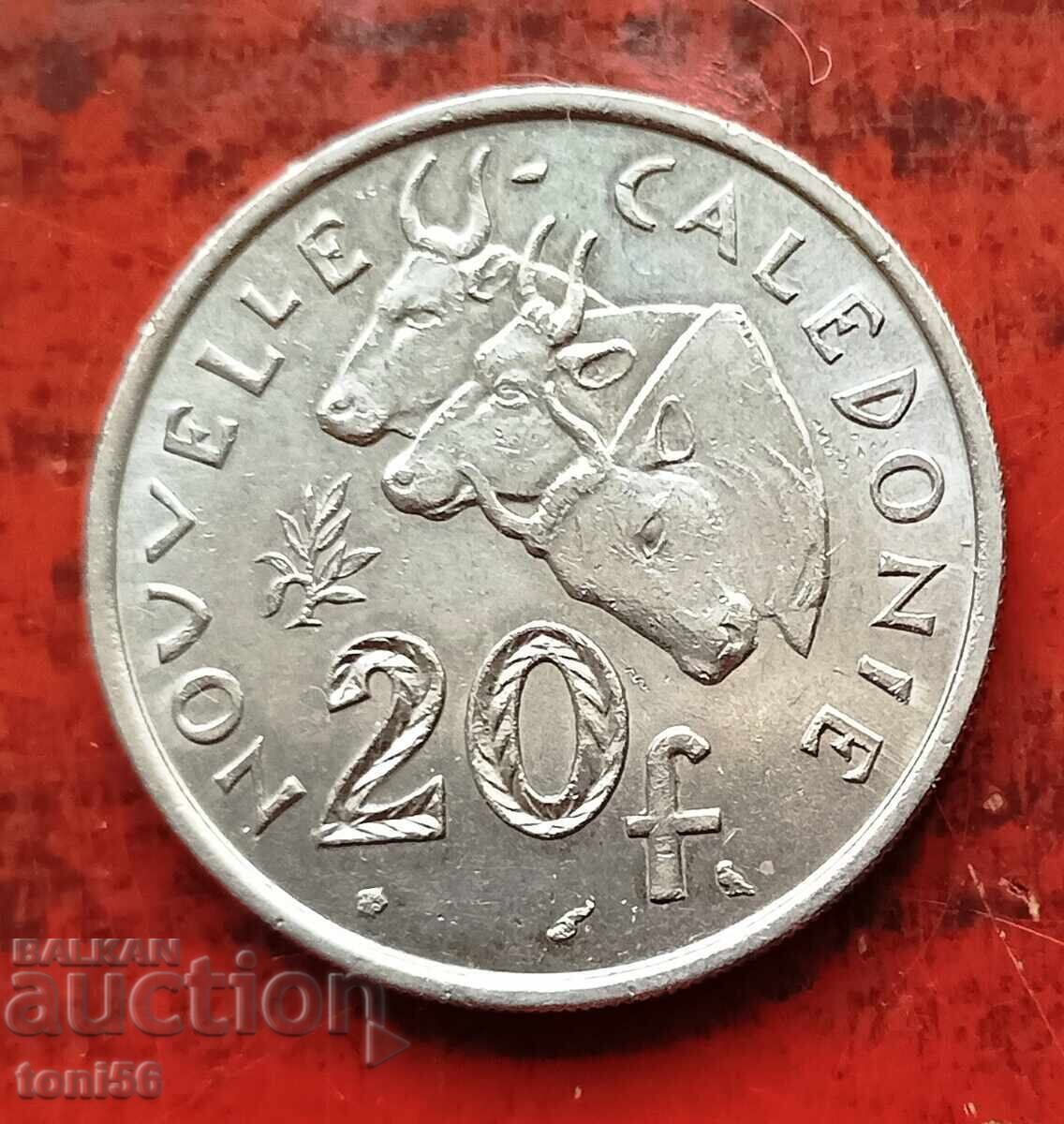 New Caledonia 20 Francs 1967 New Caledonia 20 Francs 1967