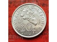 Νέα Καληδονία 20 φράγκα 1967